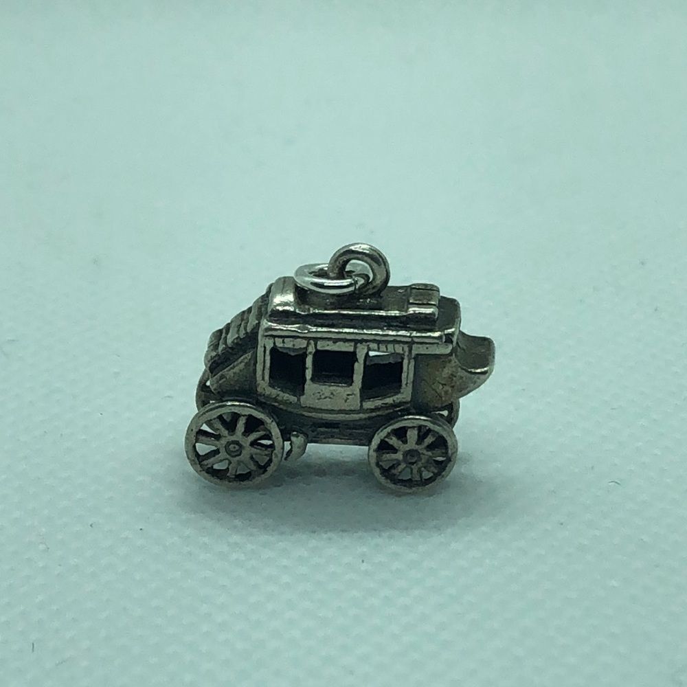 💛 925 Vintage Carriage Charm/Pendant